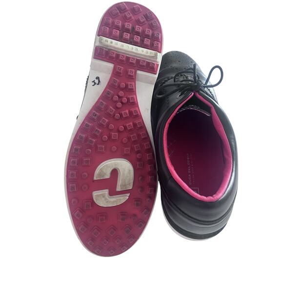 Duca Del Cosma Golf Shoes Men 9 Black Spikeless P0-2300077 main image 7